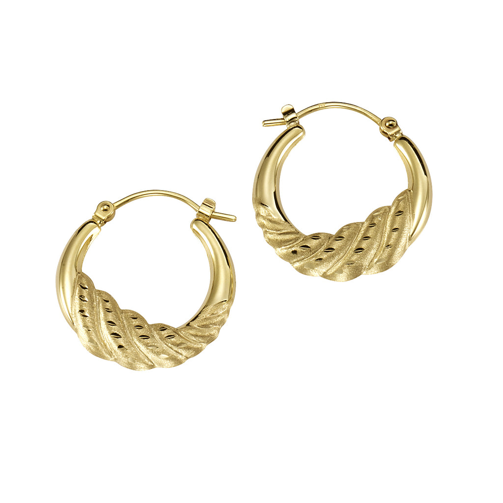 333 Gelbgold Antique Ohrringe