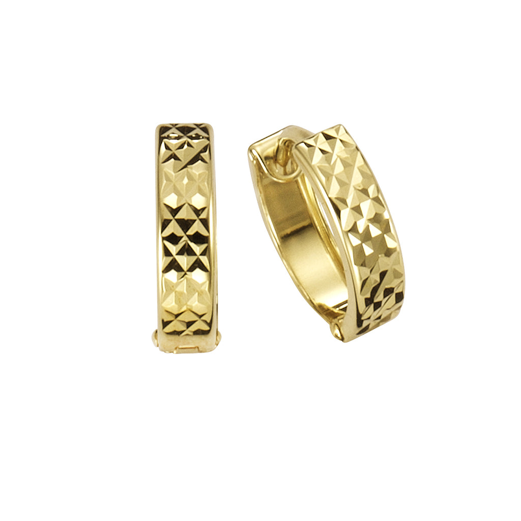 333 Gold Azteca Ohrringe