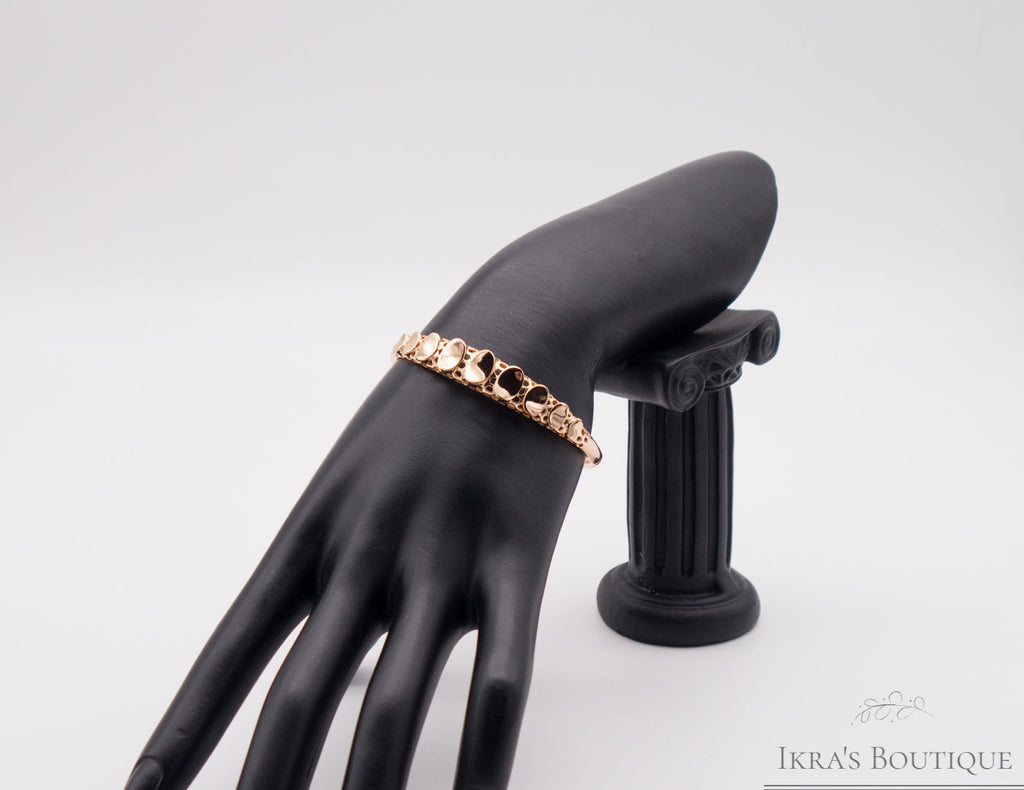 Gold Ummanteltes Crown Plate Armband