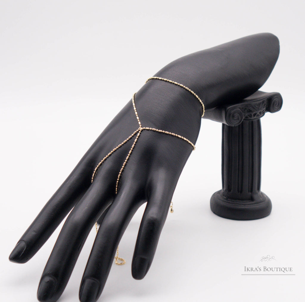 Gold Ummanteltes Simple Pellet Sahmeran Armband