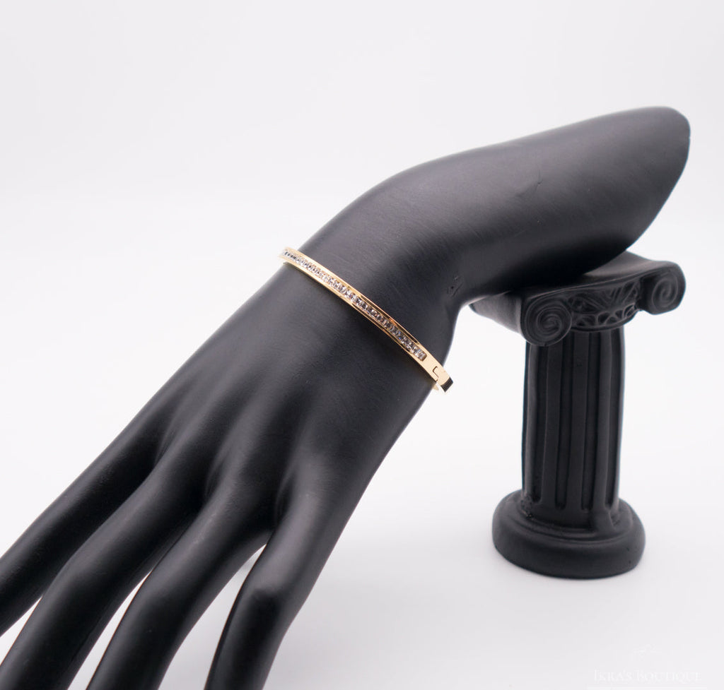 Gold Ummanteltes Full Round Zirkonia Armband