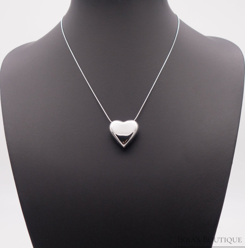 Gold ummantelte 3D Heart Halskette