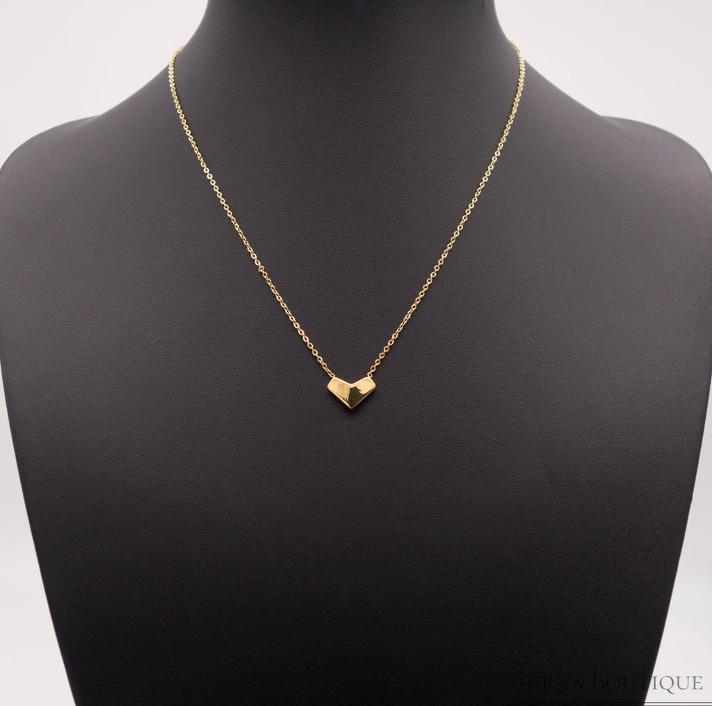 Gold ummantelte Heart Shape Halskette