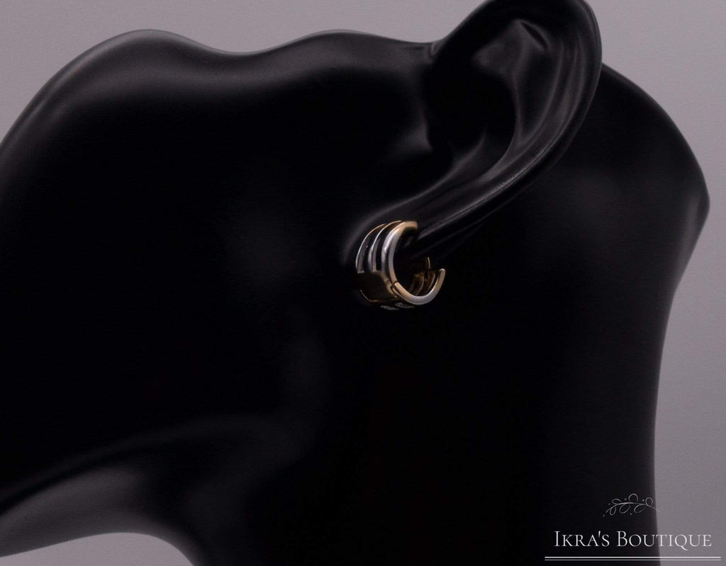 Berceste series gold-silber Ohrring - Ikra's Boutique