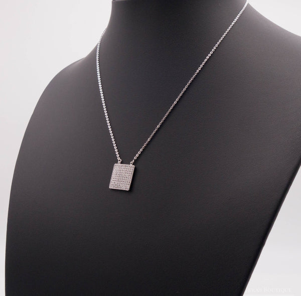 Berceste series Square Zirkonia Halskette - Ikra's Boutique