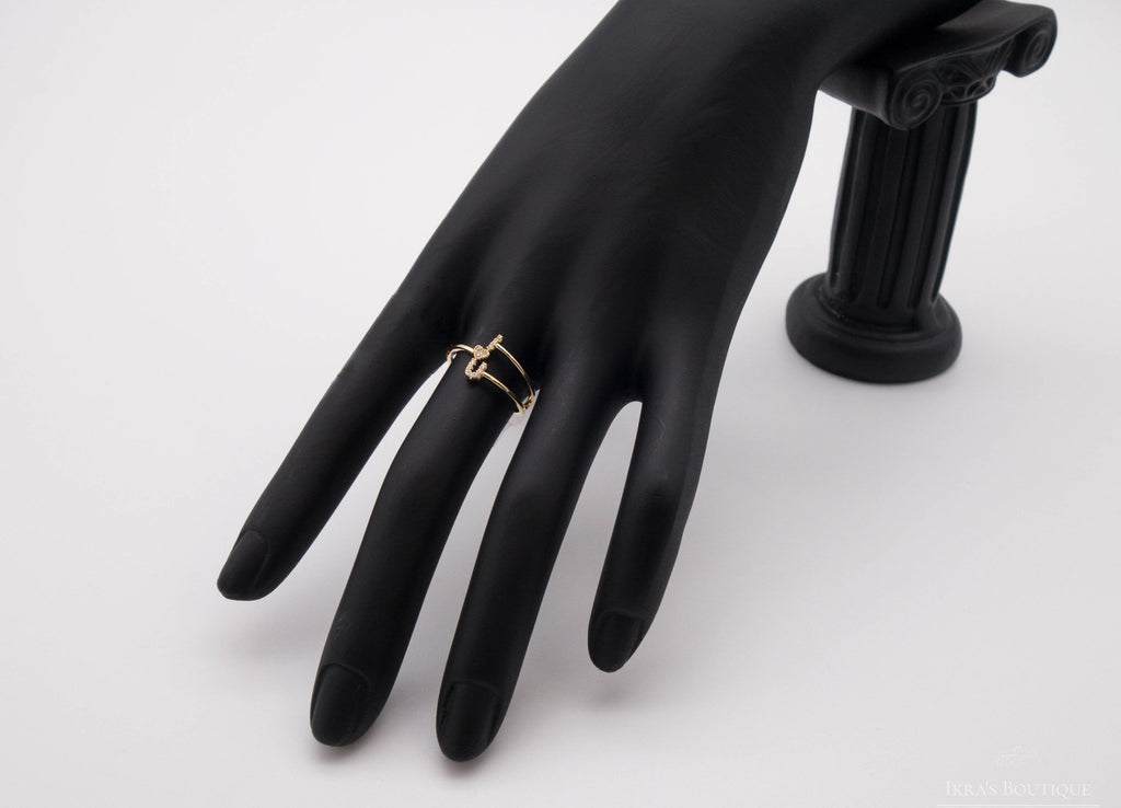 Gold ummantelter I Love U Ring - Ikra's Boutique