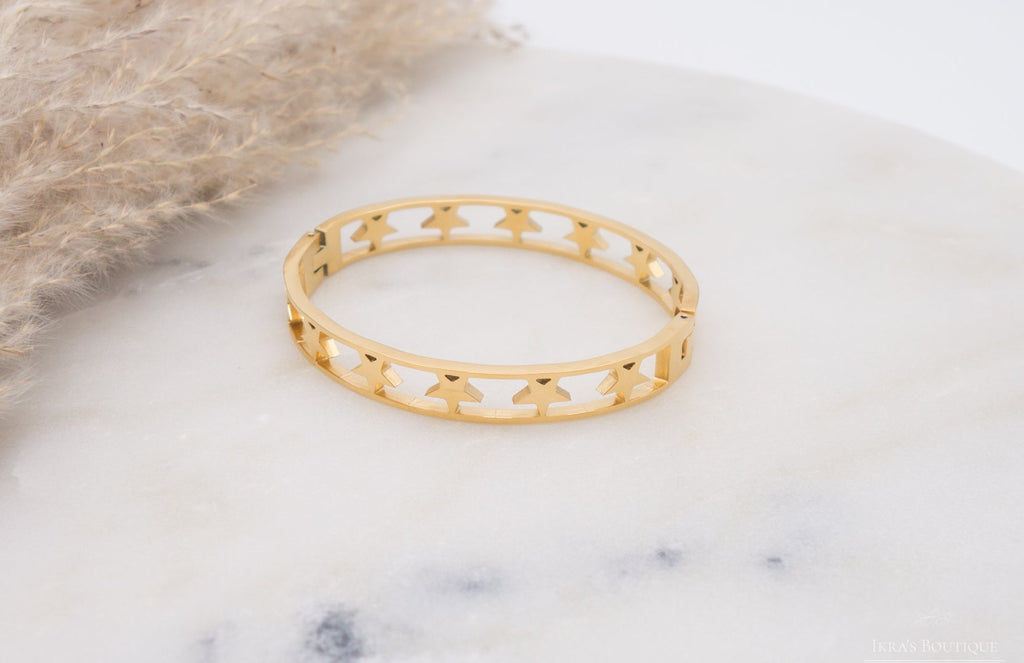 Gold Ummanteltes Star Chain Armband - Ikra's Boutique